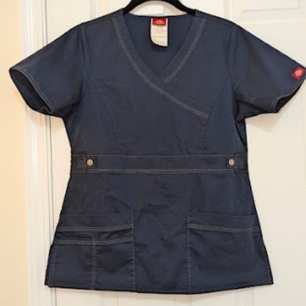 Dickies Scrubs Navy Blue Small Petite